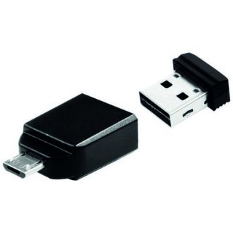 Store'n'Go Nano USB Drive 16GB + OTG Adapter