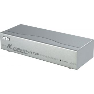 VGA-splitter, 1-8, 1280x1024, HD15 ma - 8xHD15 fe