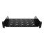 19" fixed shelf 2U, 600/800x600 cabinet, 15kg, black