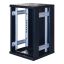 SystemG 19"cabinet 18U 600x600 glass front door metal 800kg