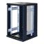 SystemG 19"cabinet 18U 600x600 glass door perated rear 800kg