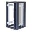 SystemG 19" cabinet 22U 600x600 glass front perated 800kg