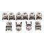 M6 screw set, star, (washers + screws + nuts) 10-pack