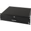 19" 3U pull-out storage box, lockable, black