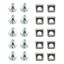 M6 screw set hex (washers + screws + nuts) 10-pack
