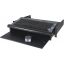 19" keyboard & mouse shelf, extendable, 2U, black