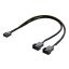 Splitter for PWM fans, 4-pin to 2x4-pin fe, black