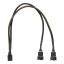 Splitter for PWM fans, 4-pin to 2x4-pin fe, black