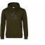 Camo Logo -miesten huppari, Night Green